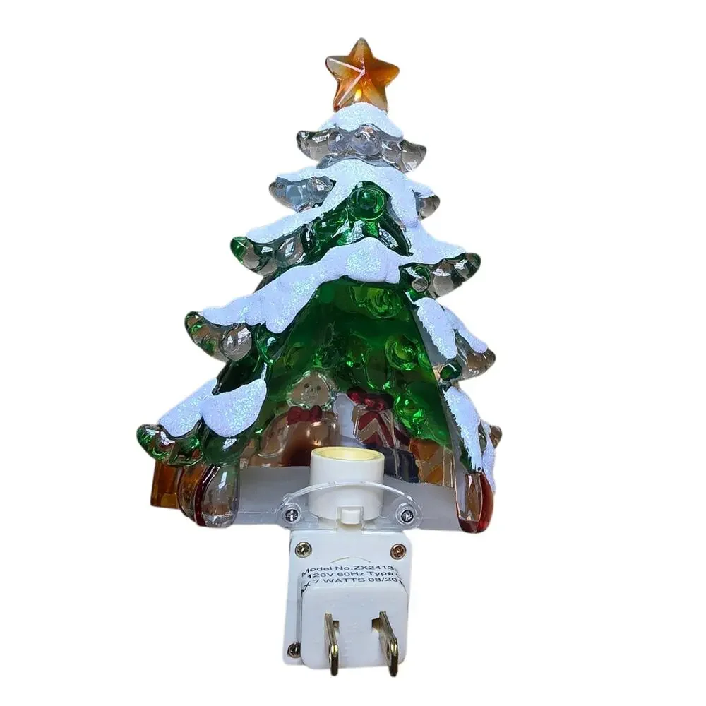 Lot of 2 Christmas night light Tree and Bath & Body Works Diffuser, LN Cond